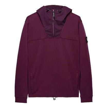 Berry - Front - Weekend Offender Mens Hamilton Quarter Zip Hoodie