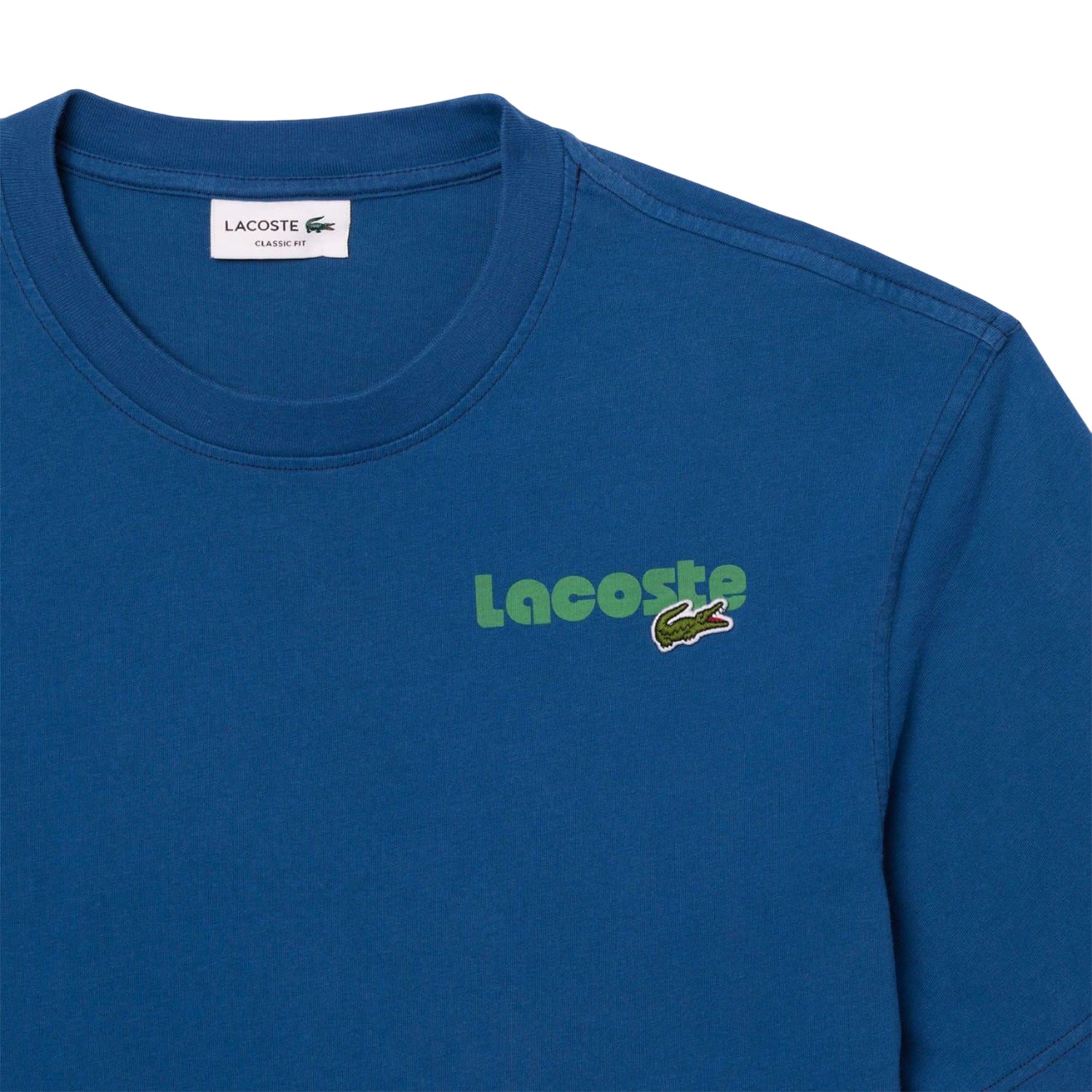 Blue - Back - Lacoste Unisex Adult Ombre Washed T-Shirt