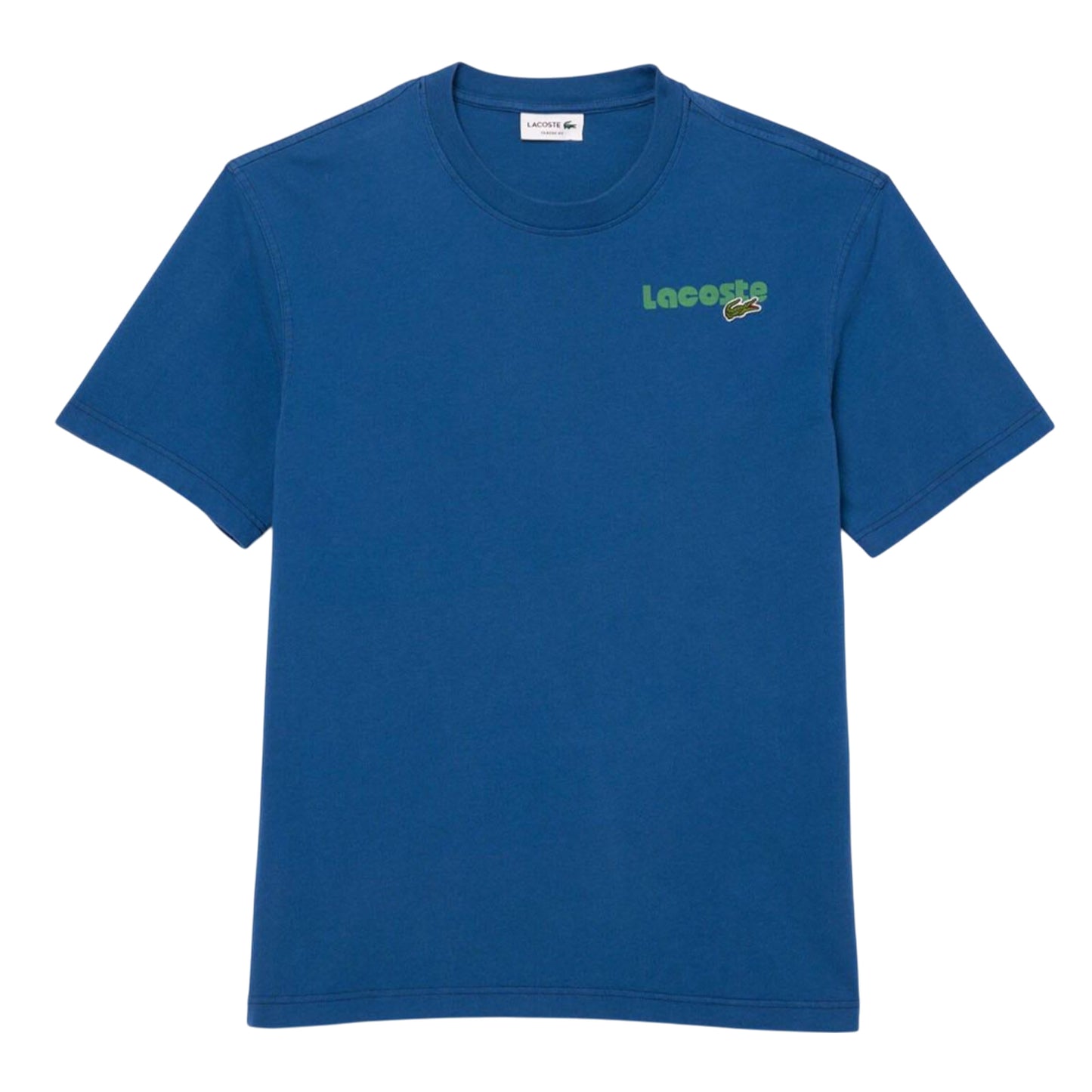 Blue - Front - Lacoste Unisex Adult Ombre Washed T-Shirt