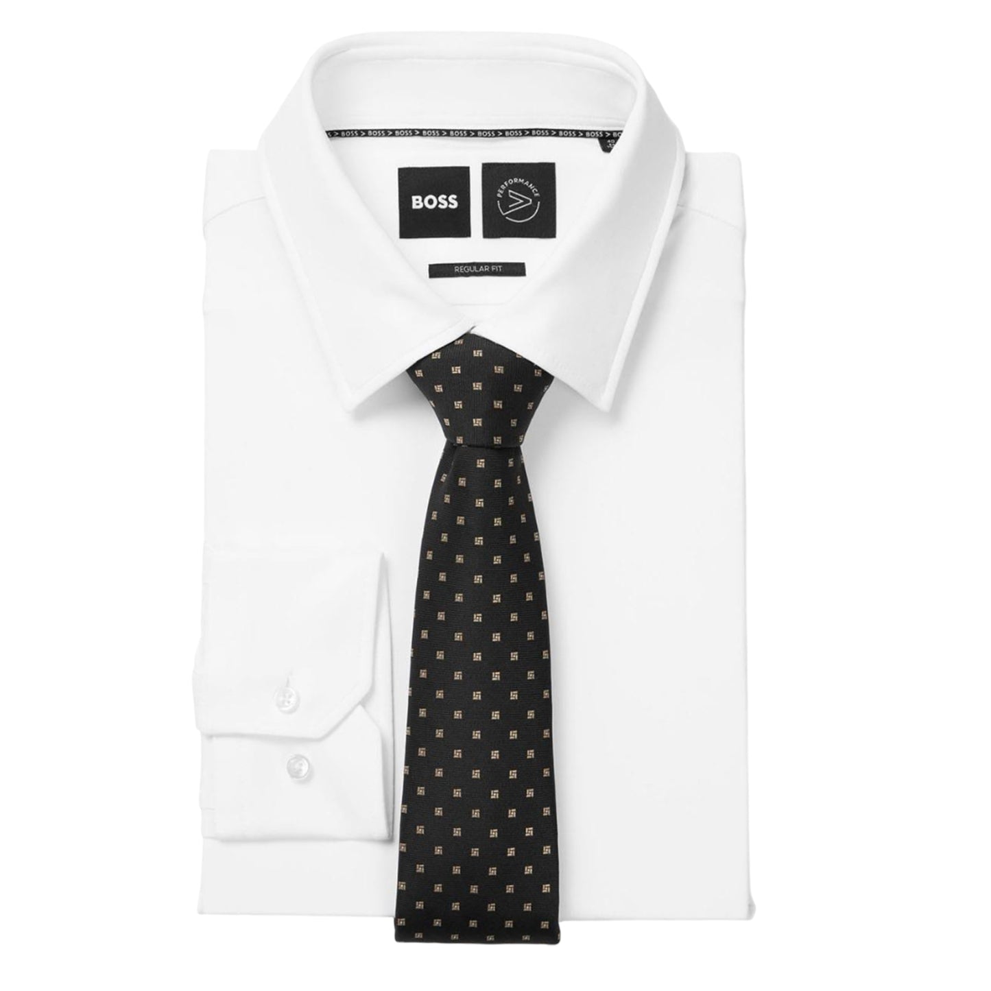 Black - Lifestyle - Boss All-Over Print Silk Tie