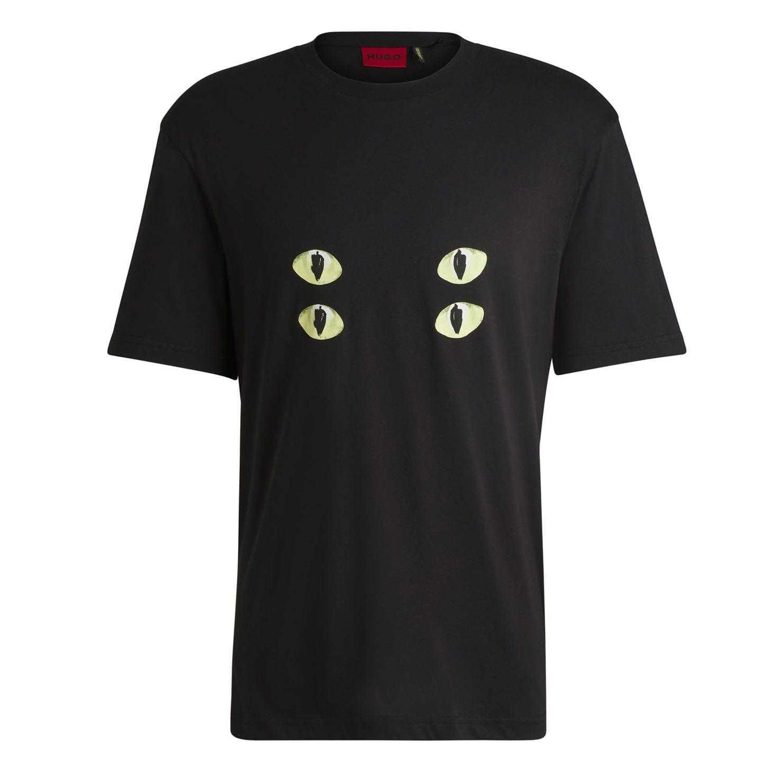 Black - Front - Hugo Mens Dombreo T-Shirt
