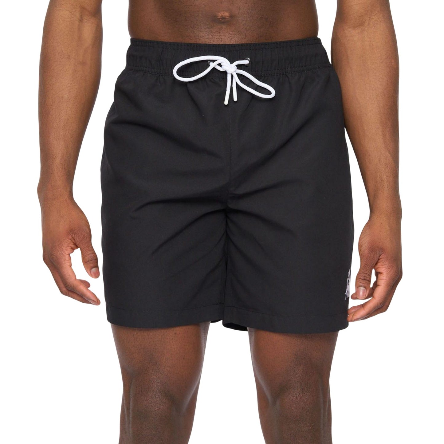 Black - Front - Kings Will Dream Mens Crosby 2.0 Swim Shorts