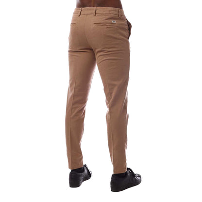 Beige - Back - Boss Mens Kaiton Slim Trousers