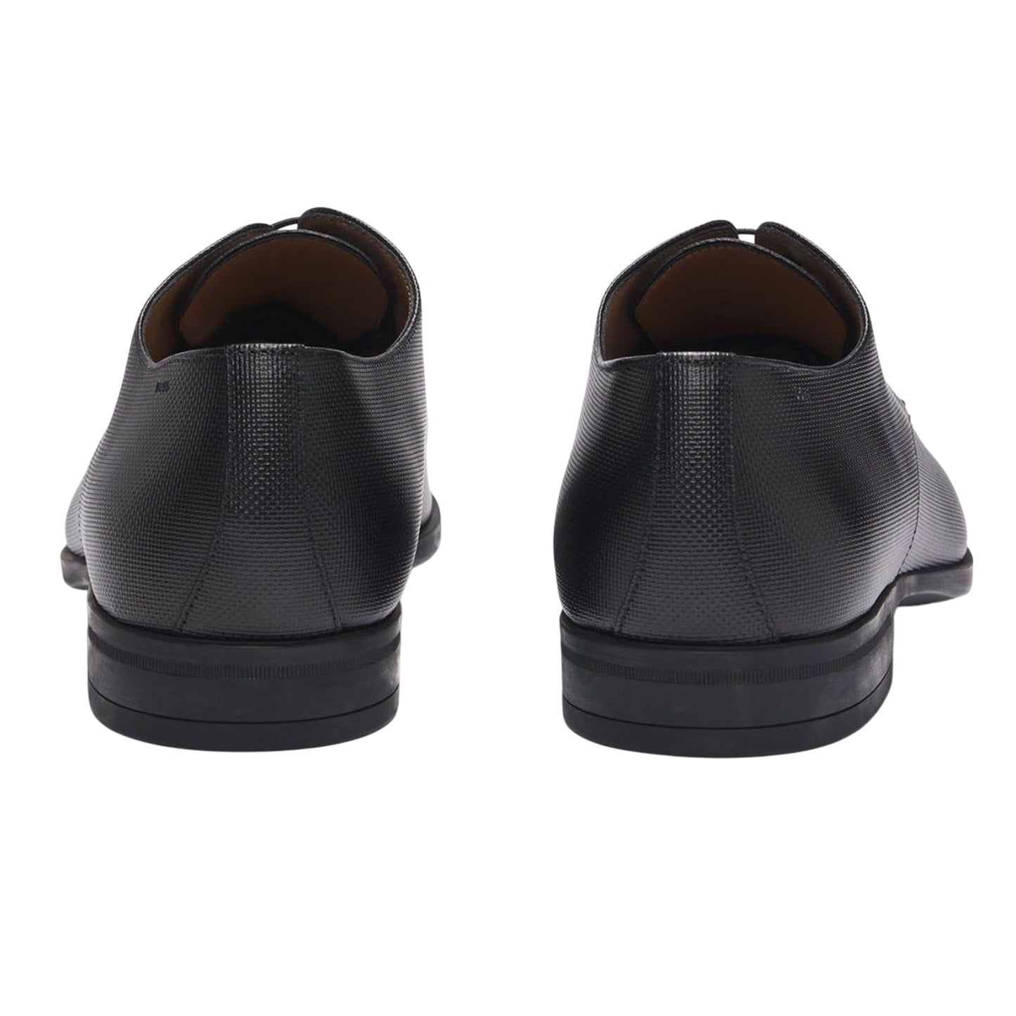 Black - Back - Boss Mens Kensington Leather Derby Shoes