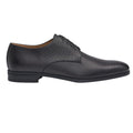 Black - Side - Boss Mens Kensington Leather Derby Shoes