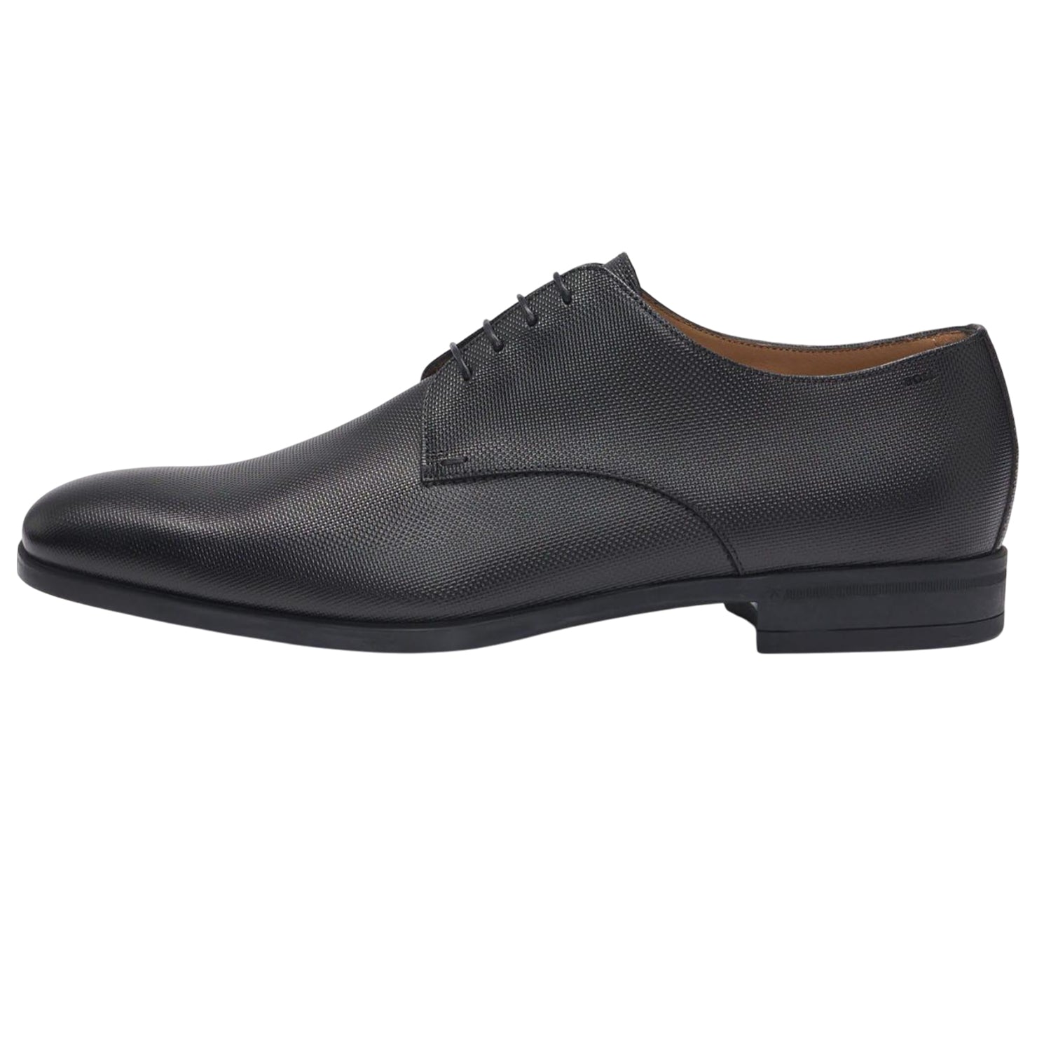 Black - Lifestyle - Boss Mens Kensington Leather Derby Shoes