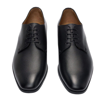 Black - Pack Shot - Boss Mens Kensington Leather Derby Shoes