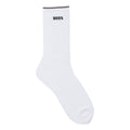 White-Black-Brown - Back - Boss Unisex Adult Logo Socks (Pack of 3)
