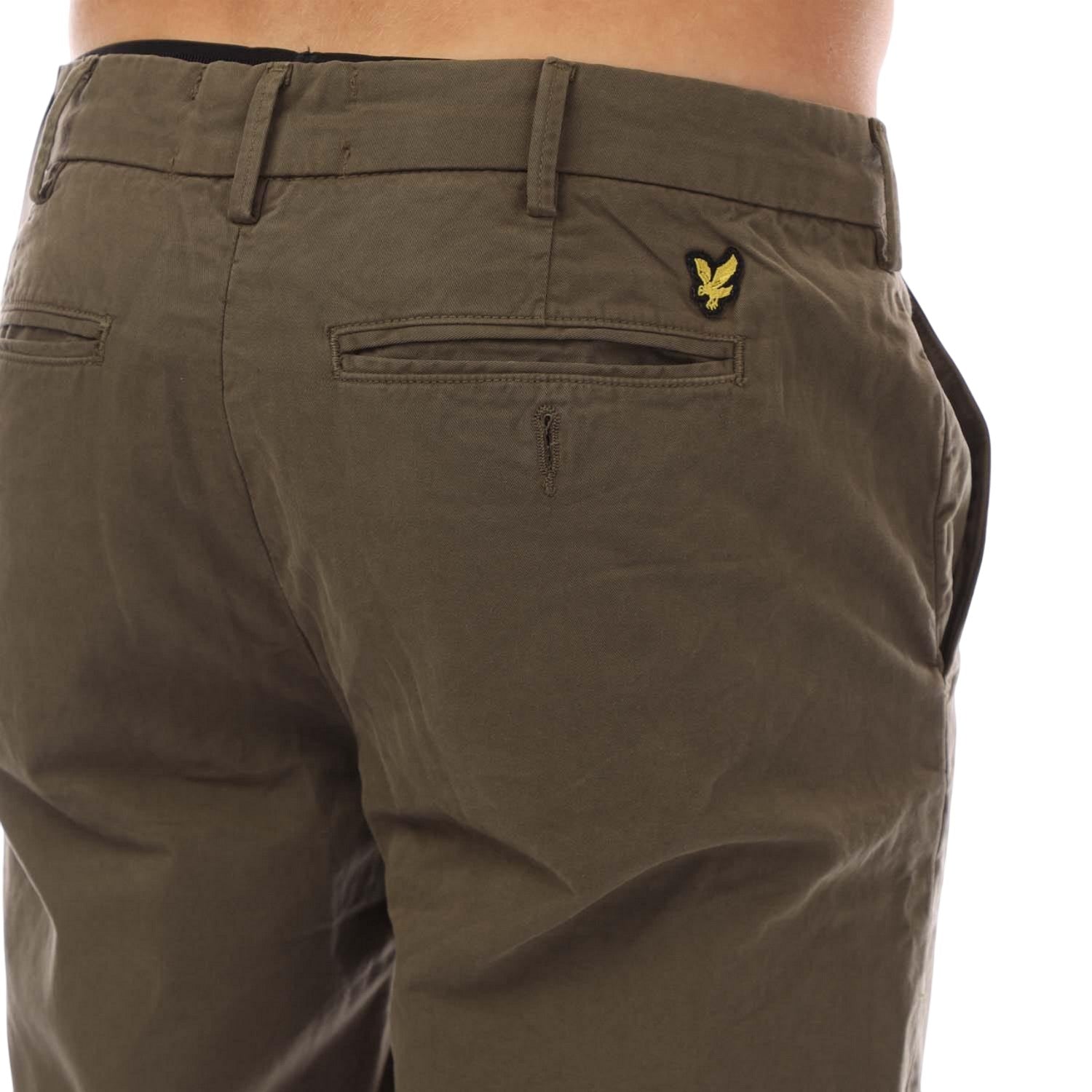 Olive - Side - Lyle & Scott Mens Anfield Chinos