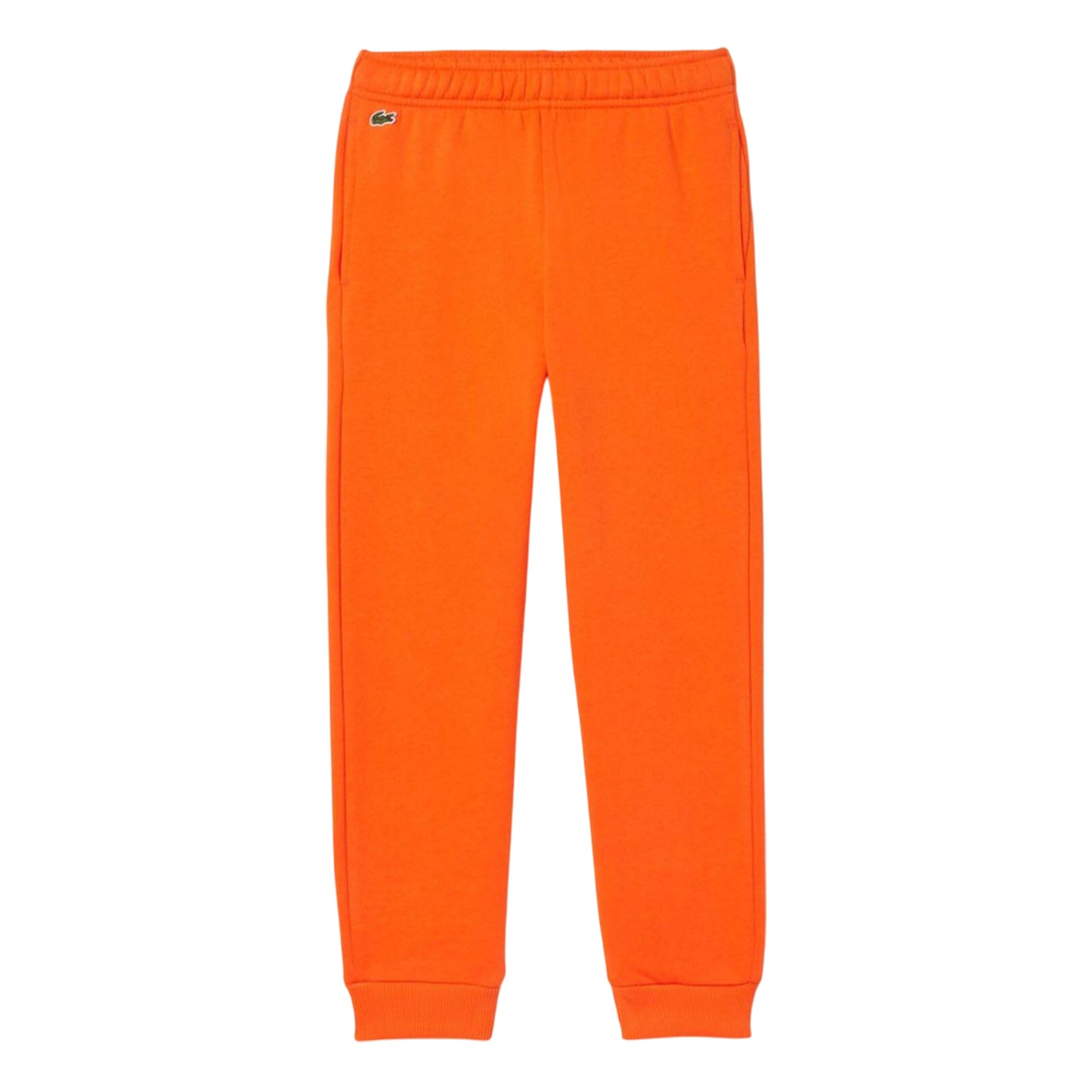 Orange - Front - Lacoste Childrens-Kids Fleece Jogging Bottoms