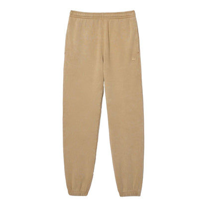 Beige - Front - Lacoste Unisex Adult Cotton Regular Jogging Bottoms