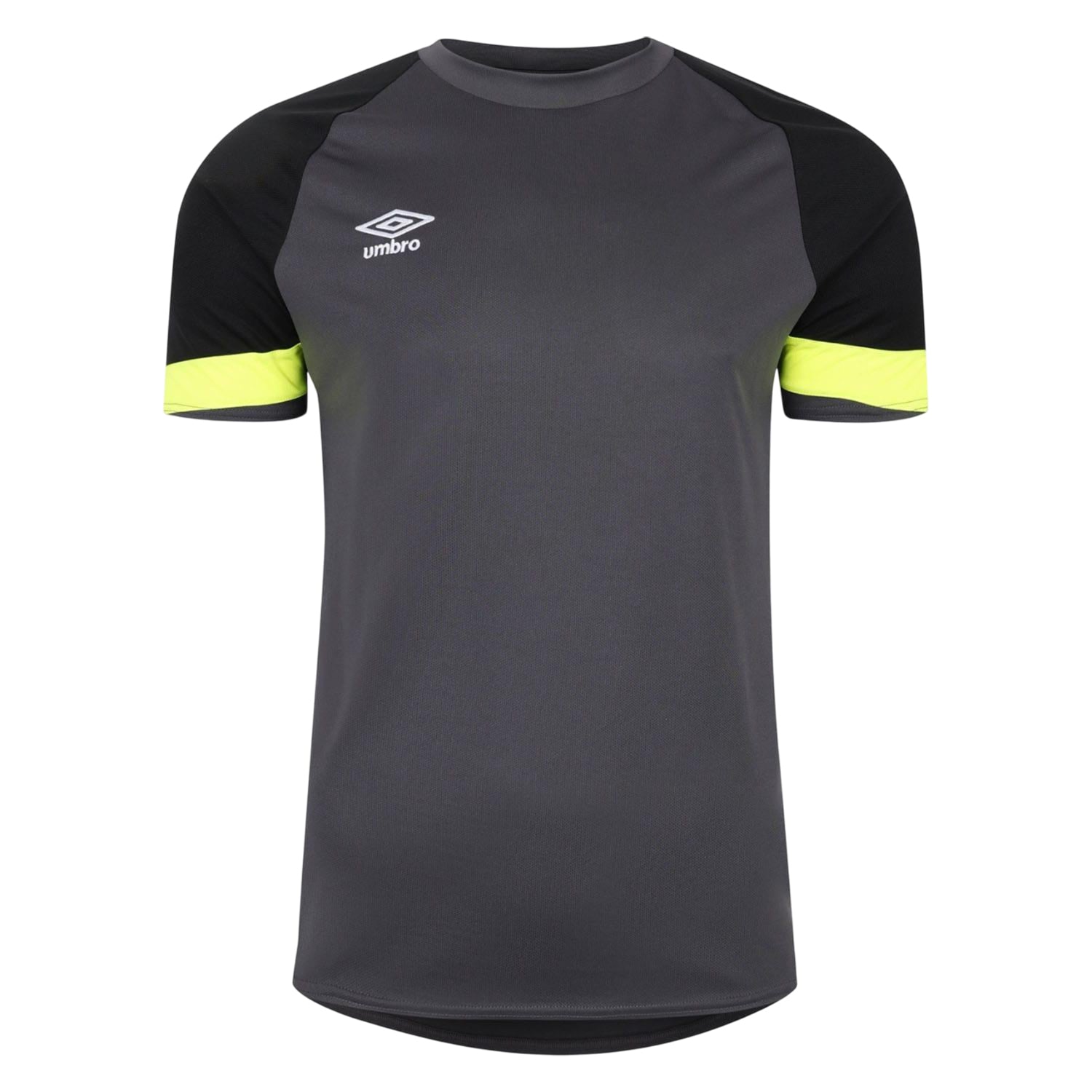 Black-Yellow - Front - Umbro Mens Short-Sleeved Goalkeeper Jersey