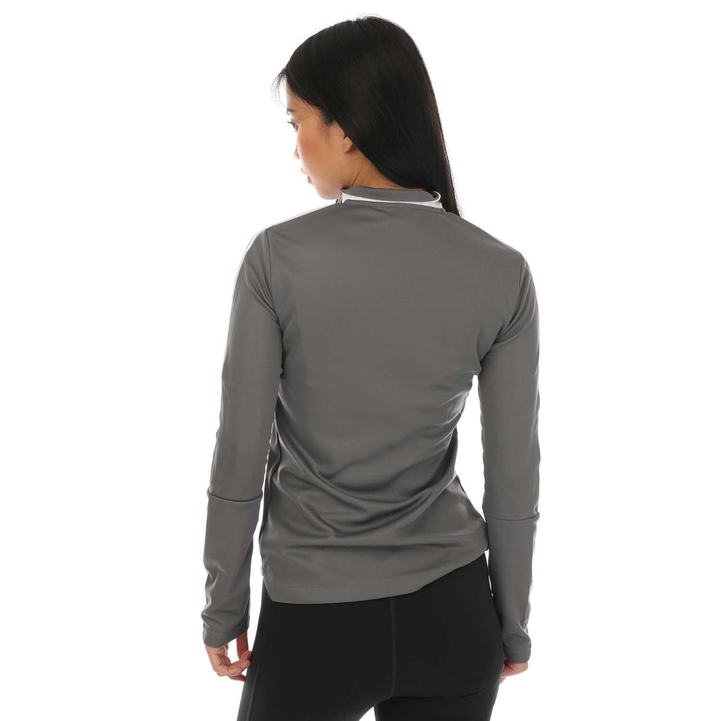 Grey - Back - Adidas Womens-Ladies Tiro 21 Track Jacket