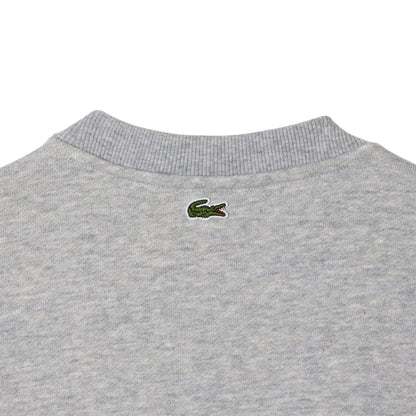 Grey - Lifestyle - Lacoste Womens-Ladies Organic Cotton Fleece Loose Sweatshirt