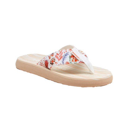 White - Front - Rocket Dog Womens-Ladies Adios Kitts Flip Flops