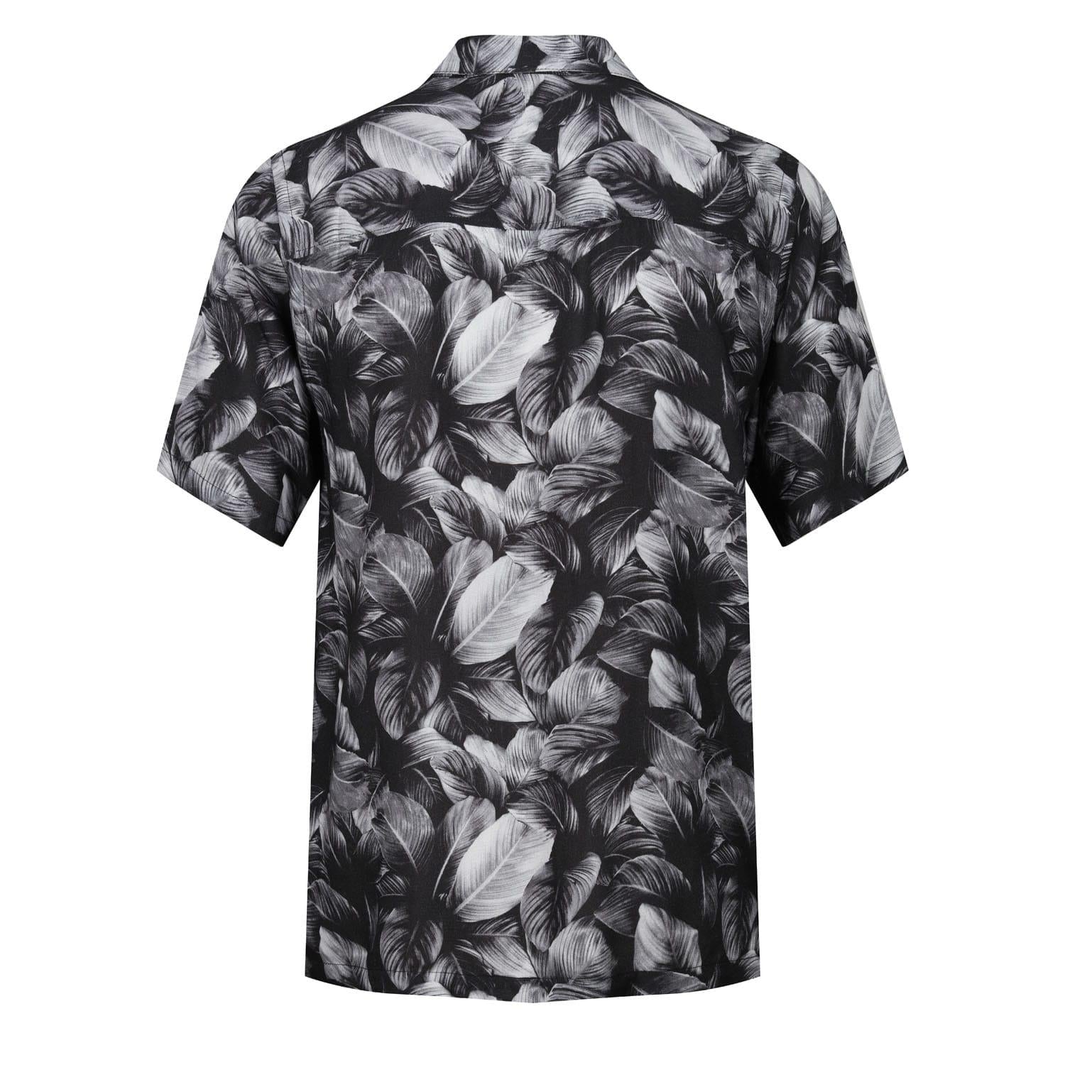 Black - Back - Luke 1977 Mens Cuban Electric Shirt