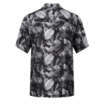 Black - Back - Luke 1977 Mens Cuban Electric Shirt