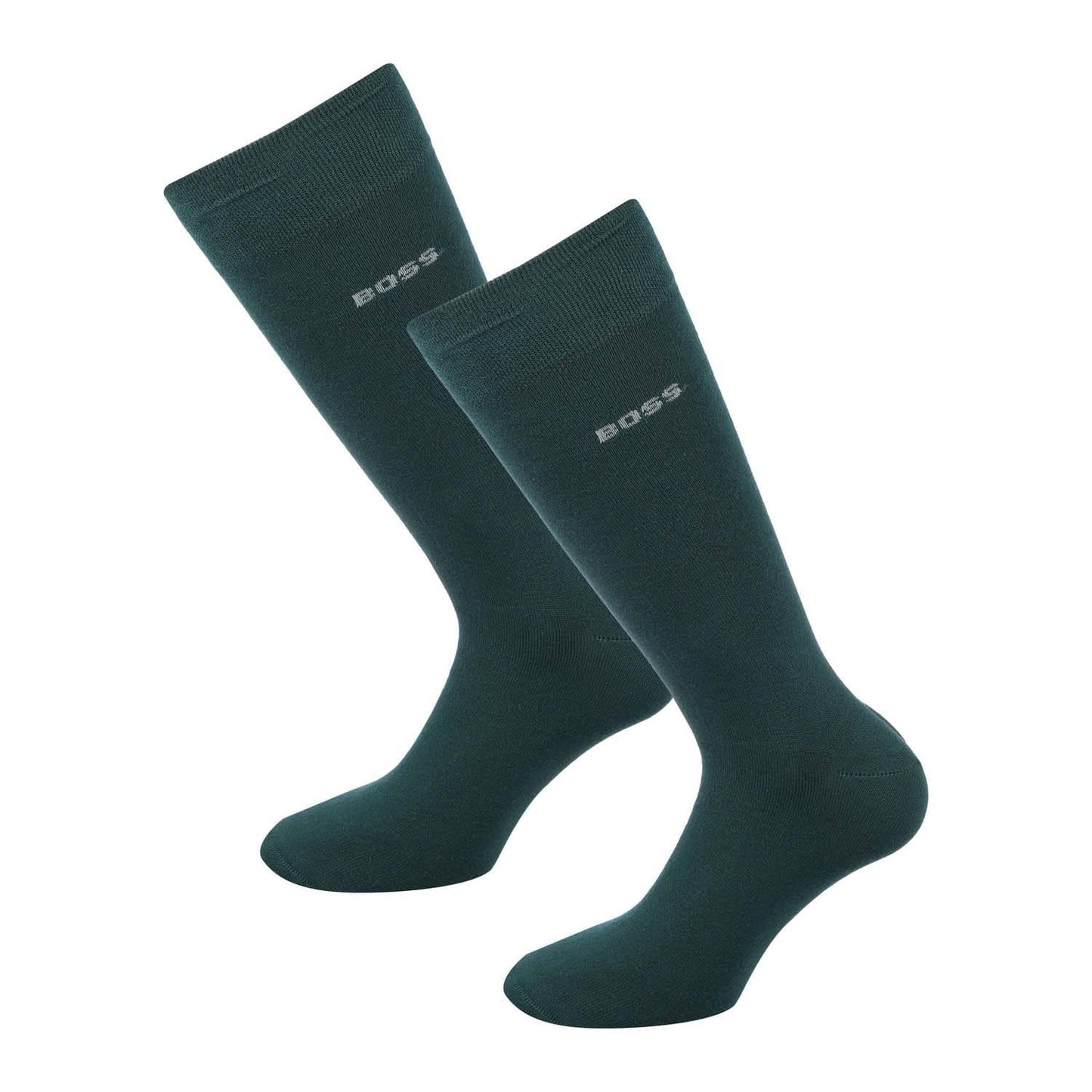 Green - Front - Boss Mens Regular Socks (Pack of 2)