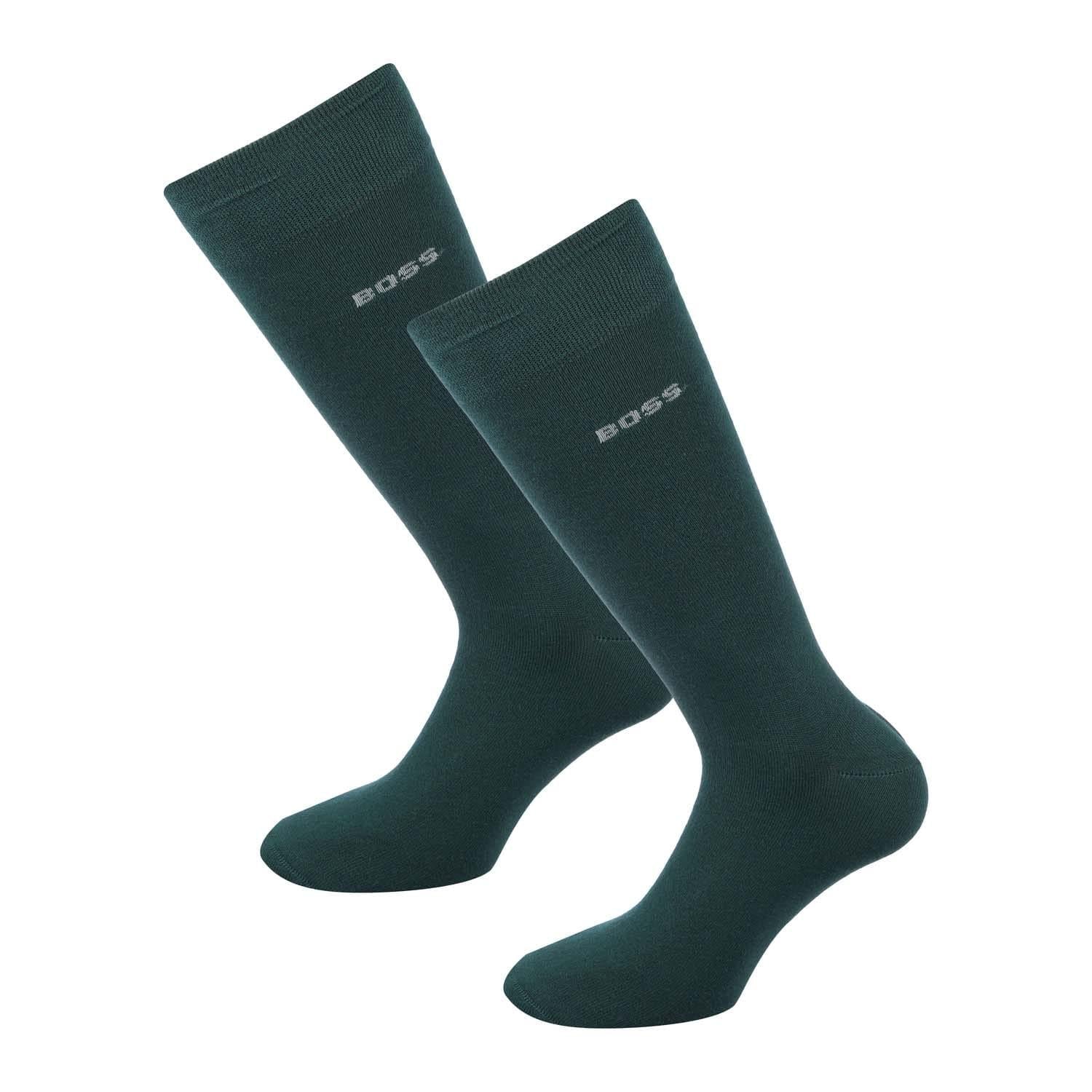 Green - Front - Boss Mens Regular Socks (Pack of 2)