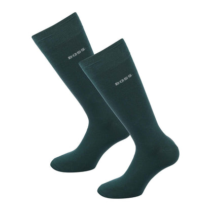 Green - Front - Boss Mens Regular Socks (Pack of 2)
