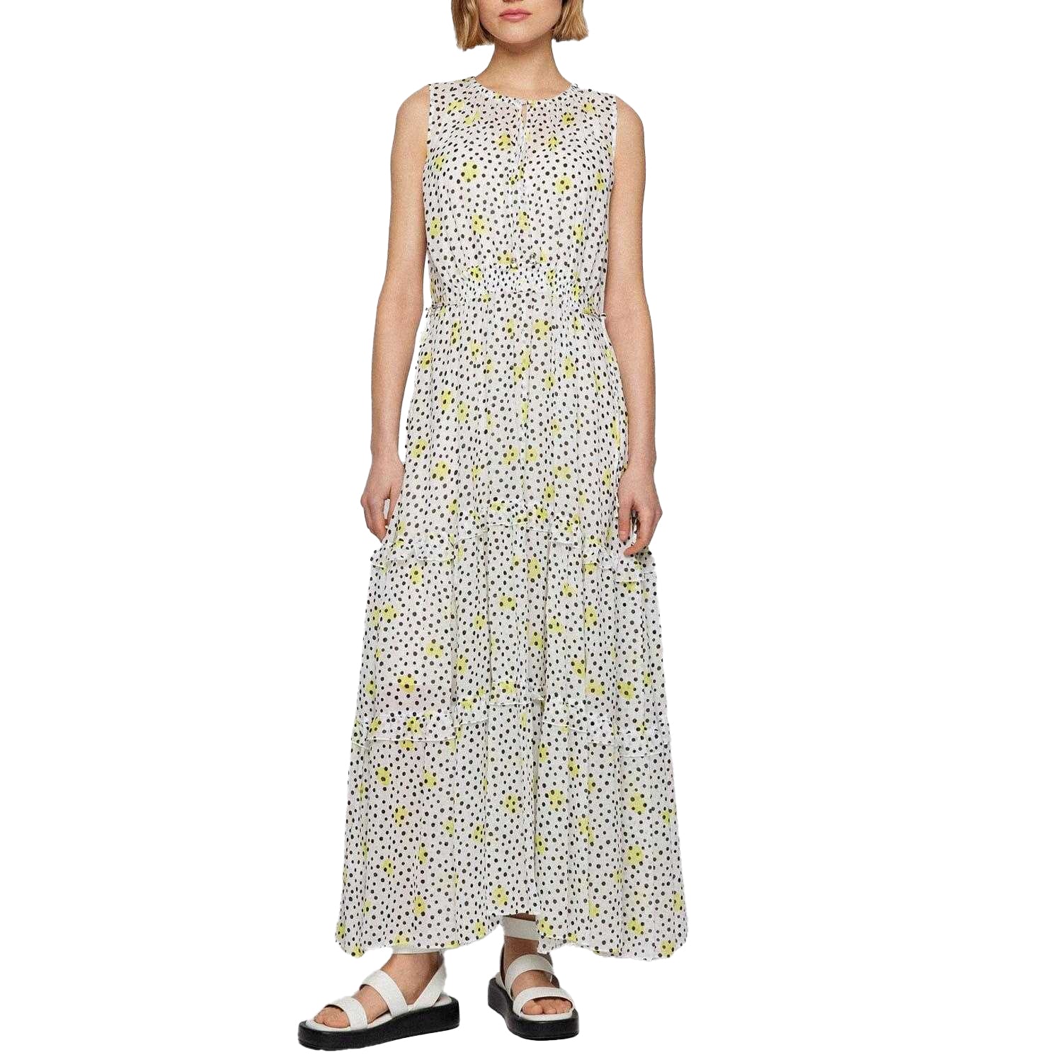 Multicoloured - Pack Shot - Boss Womens-Ladies Dabeala Maxi Dress