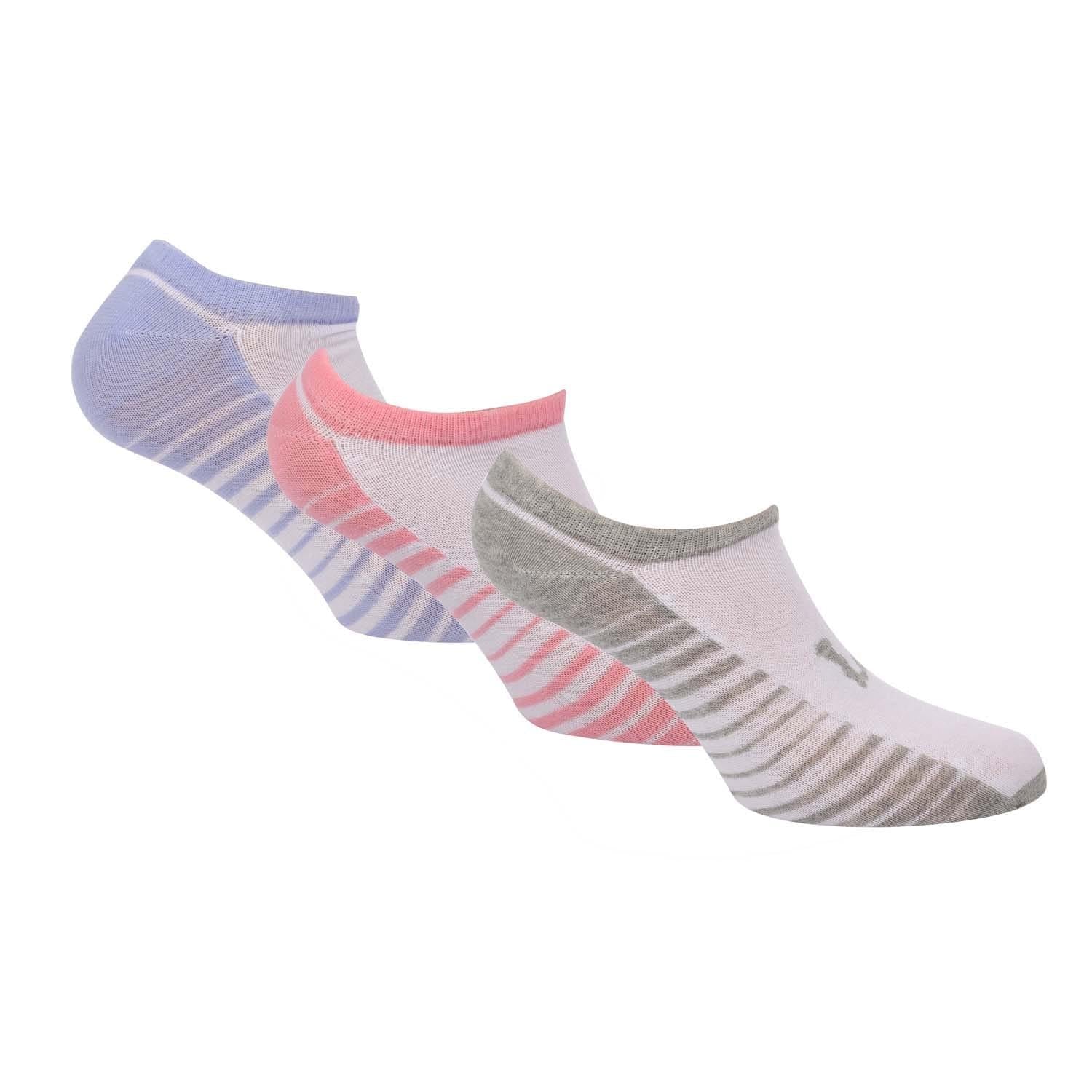 White - Front - Lee Womens-Ladies Line Trainer Socks (Pack of 3)