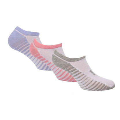 White - Front - Lee Womens-Ladies Line Trainer Socks (Pack of 3)