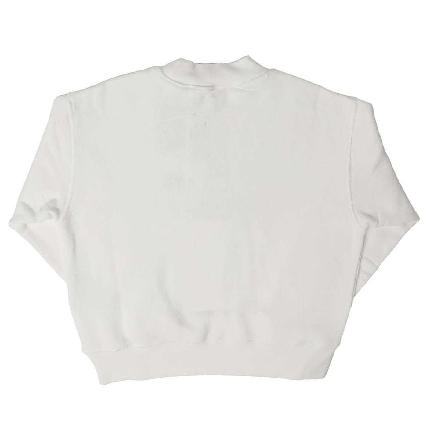 White - Back - Palm Angels Childrens-Kids Logo Crew Neck Sweatshirt