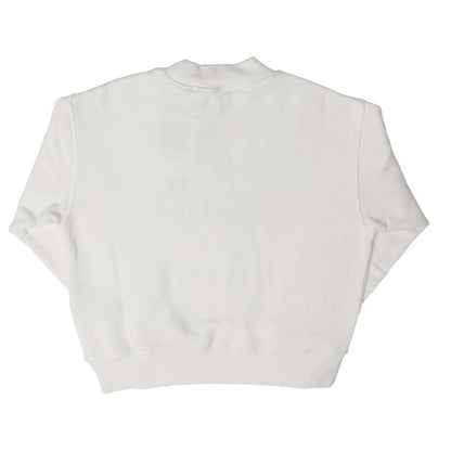 White - Back - Palm Angels Childrens-Kids Logo Crew Neck Sweatshirt