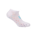 White-Multicoloured - Back - Lee Womens-Ladies Printed Cotton Liner Socks