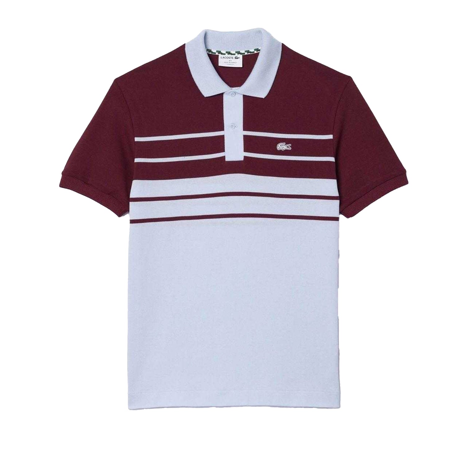 Blue-Red - Front - Lacoste Mens French Made Classic Polo Shirt