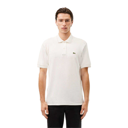 White - Lifestyle - Lacoste Mens L.12.12 Pique Heavyweight Classic Polo Shirt