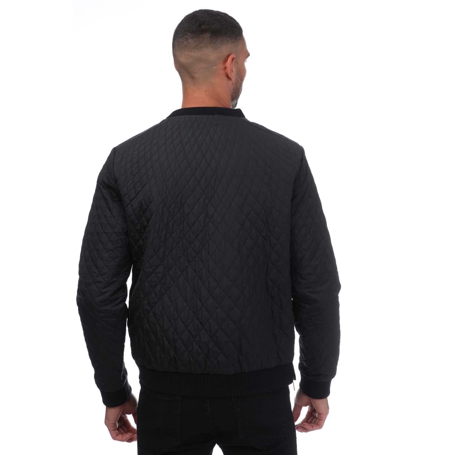 Black - Back - Armani Mens Crew Neck Sweatshirt
