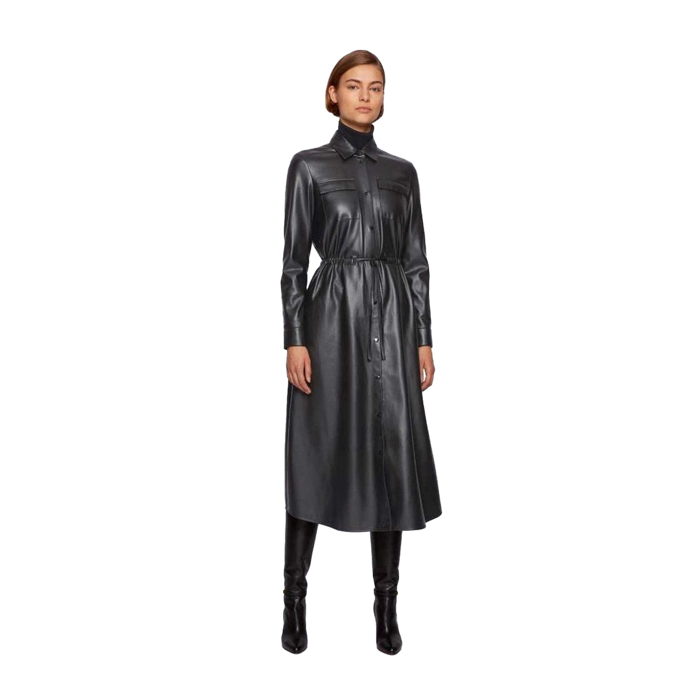 Black - Lifestyle - Boss Womens-Ladies Daledy Dress