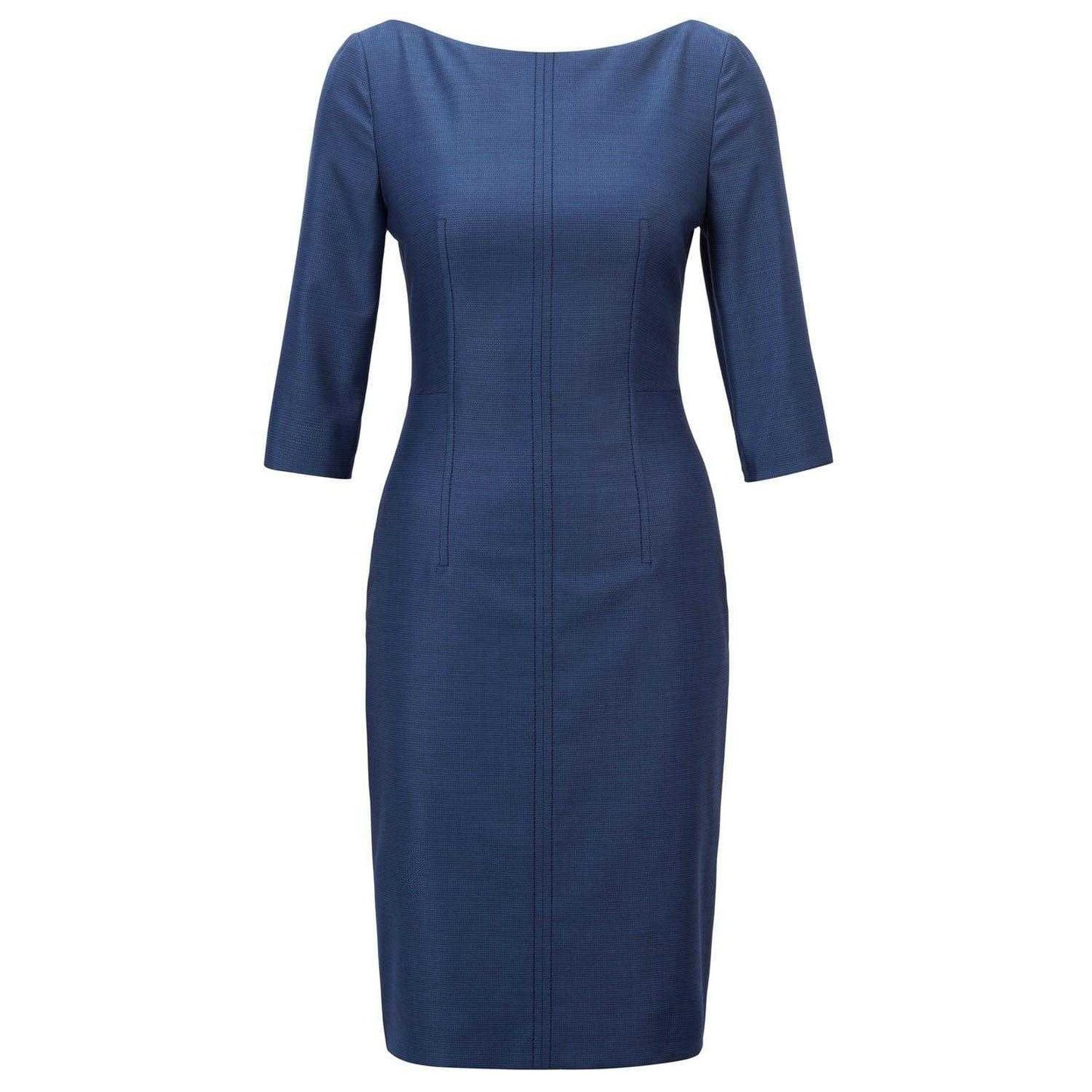 Blue - Front - Boss Womens-Ladies Dokos Casual Dress