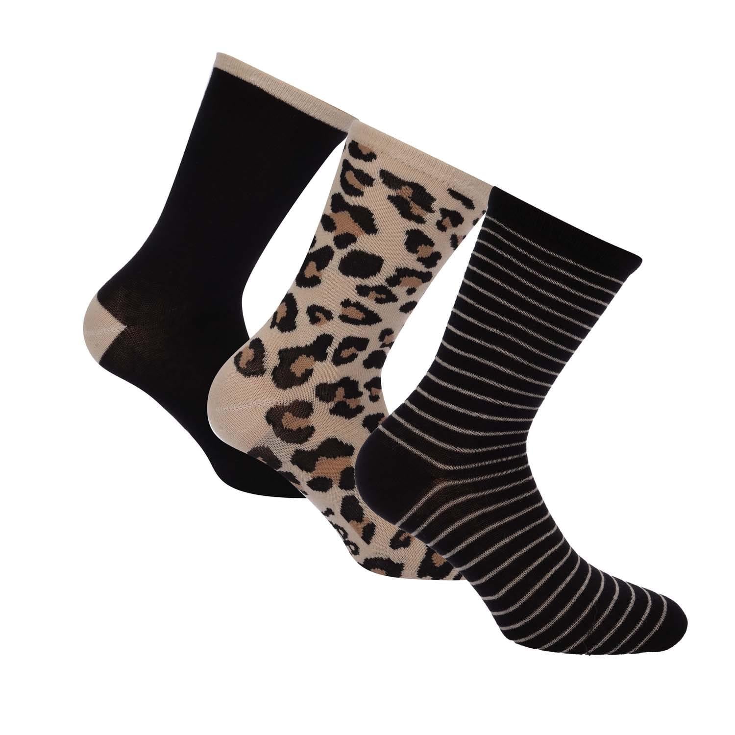 Black-Multicoloured - Front - Lee Unisex Adult Socks (Pack of 3)