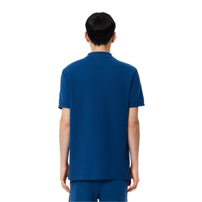 Red - Back - Lacoste Mens L.12.12 Washed Regular Polo Shirt