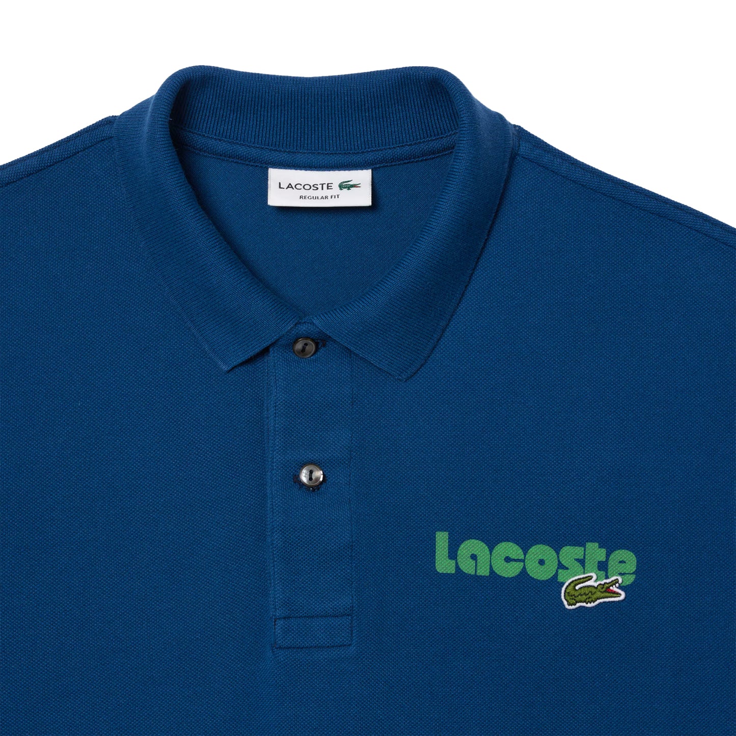 Blue - Front - Lacoste Mens L.12.12 Washed Regular Polo Shirt