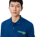 Blue - Back - Lacoste Mens L.12.12 Washed Regular Polo Shirt