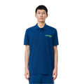 Blue - Side - Lacoste Mens L.12.12 Washed Regular Polo Shirt