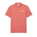 Red - Side - Lacoste Mens L.12.12 Washed Regular Polo Shirt