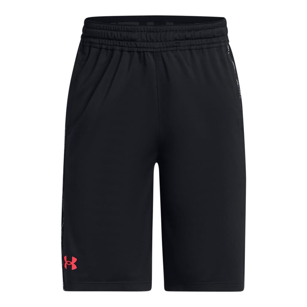 Black - Front - Under Armour Childrens-Kids Challenger Knitted Shorts