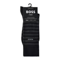 Black - Lifestyle - Hugo Boss Mens Striped Crew Socks (Pack of 2)