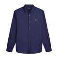Navy - Front - Lyle & Scott Mens Poplin Slim Shirt