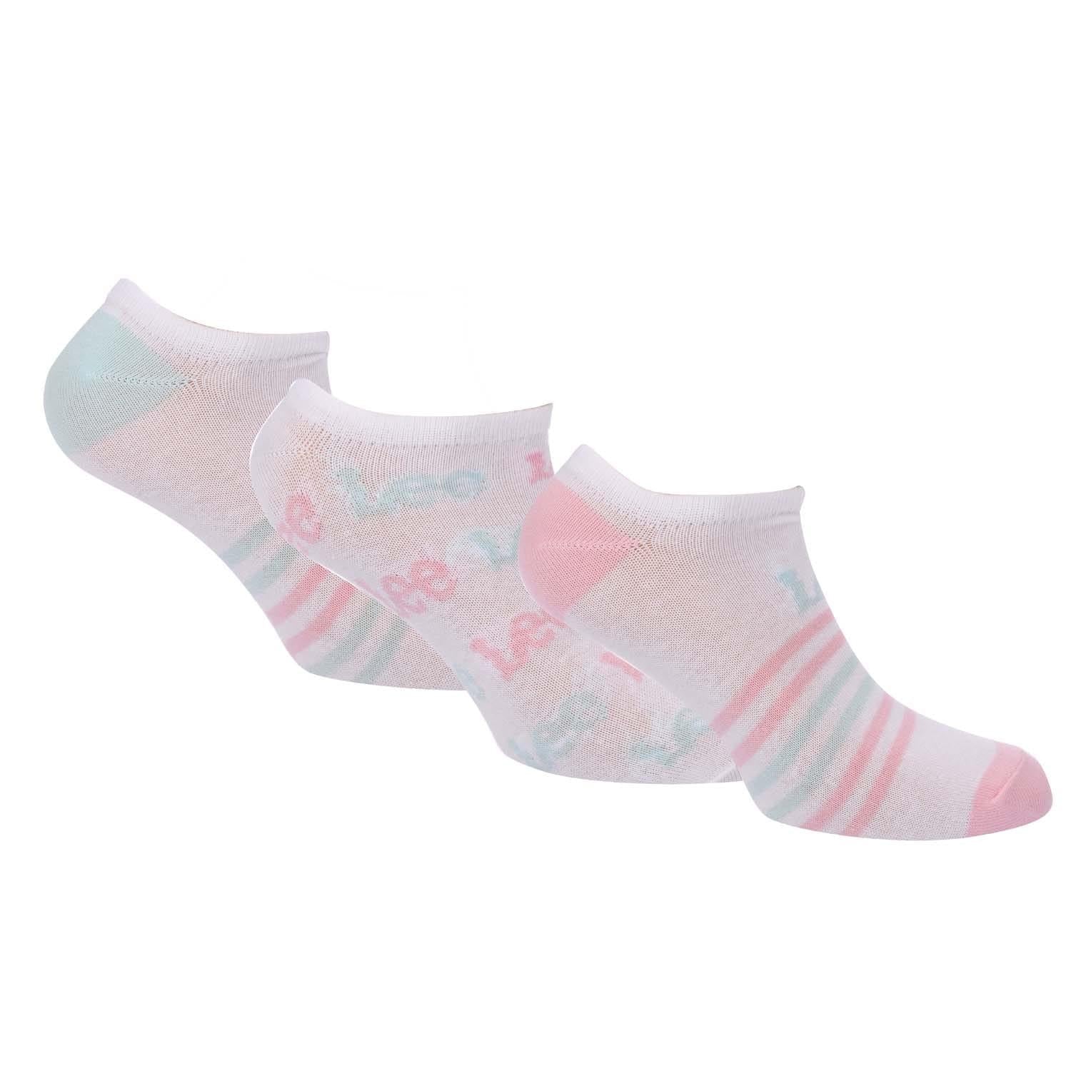 White - Front - Lee Unisex Adult Liner Socks (Pack of 3)
