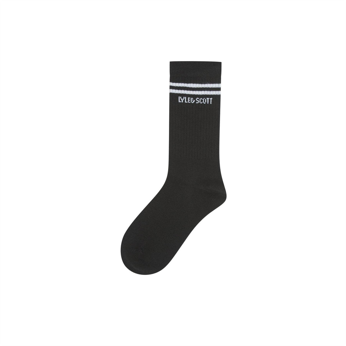 White-Black-Grey - Side - Lyle & Scott Boys Sports Socks (Pack of 3)