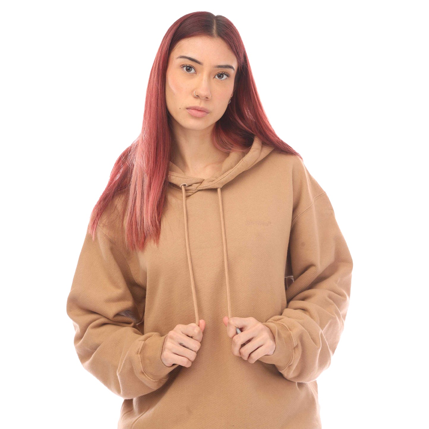 Brown - Lifestyle - Off White Womens-Ladies For All Hoodie