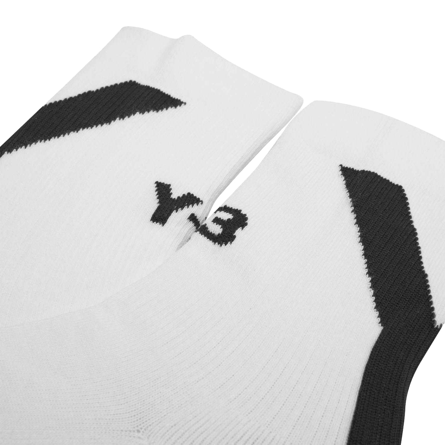 White - Back - Y-3 Unisex Adult Hi Logo Crew Socks