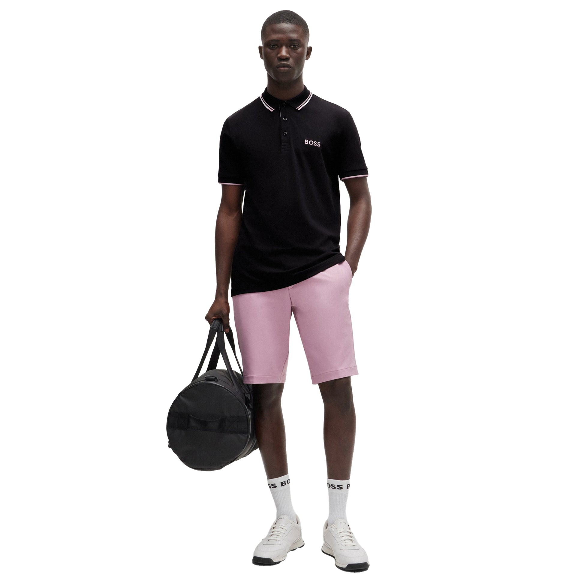Dark Blue - Lifestyle - Boss Mens Paddy Pro Contrast Logo Polo Shirt