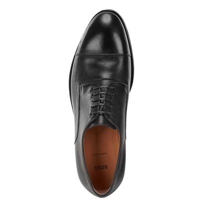 Black - Lifestyle - Boss Mens Jerrard Leather Derby Shoes